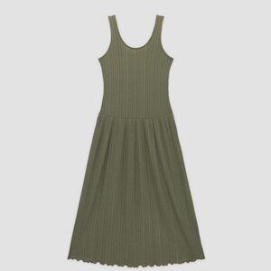 Everlane Rib Soft Knit Scoop-Neck Dress